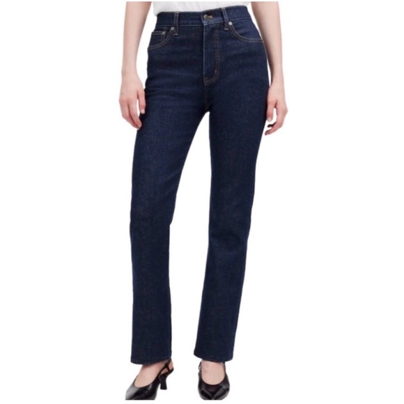 Madewell Denim - Madewell 'Curvy 90s Straight Darkwash Jeans Size 26